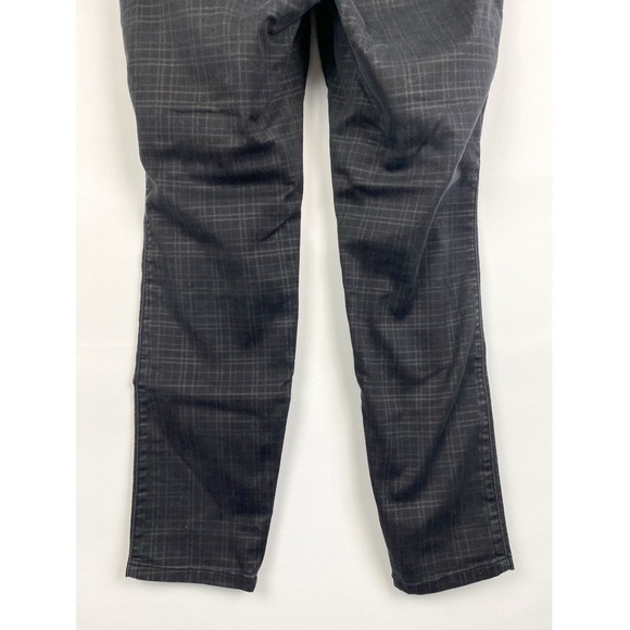 Torrid Womens Skinny Jeans 20R Black Plaid Stretch Holiday Grunge Goth Punk‎ - Picture 9 of 11